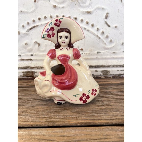 Vintage 1950s Golderhammer Ceramics Dutch Lady Planter - Picture 2 of 11